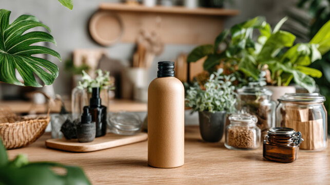 Eco-friendly disposable packaging, waste recycling concept, paper and cardboard waste, rubish sort and plastic free lifestyle