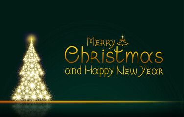 Happy New Year 2026 handwritten lettering phrase and Christmas