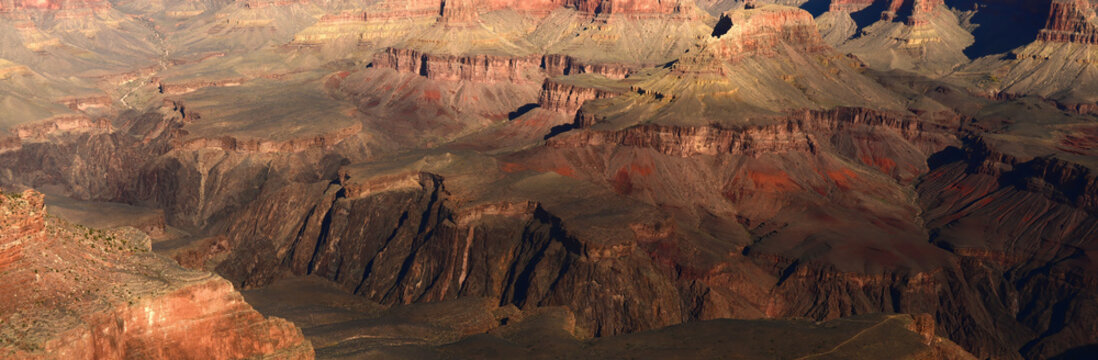 Hazy Sky Day At The Grand Canyon Arizona - Powered by Adobe