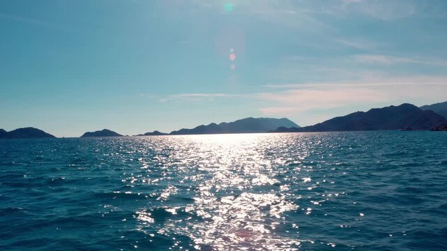 Scenic Kekova and Demre coastlines from boat tour: turquoise bays, rocky cliffs, Mediterranean yacht cruise drone shots, Turkish sea excursion footage: Kekova cliffs, Demre shores, crystal-clear water