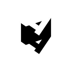 AA Negative Space Monogram Logo – Modern Minimal Lettermark Design