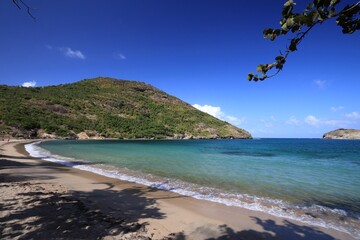 Guadeloupe nature. Pompierre Beach (Plage de Pompierre) on Terre De Haut island.