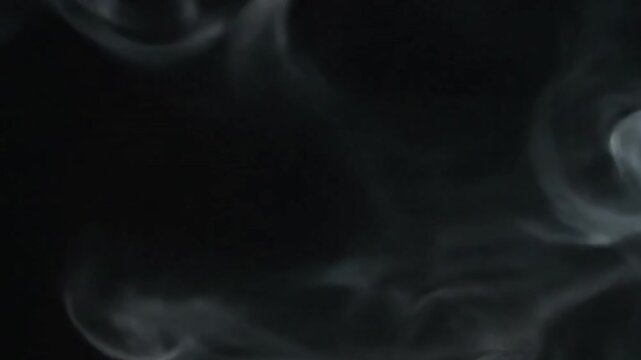 Tendrils of smoke curl upward slowly with abstract smoke pattern; camera locked; effect Smoke Patterns style featuring smoke, motion, patterns, abstract, cinematic 4k animated overlay, seamless loop