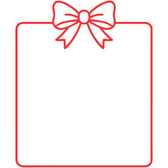 Coquette Valentine Frame Border PNG