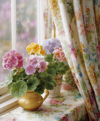 Grannycore Everyday Lifestyle with Vintage Floral Prints