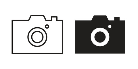 Camera icon silhouette abstract design. vector clipart designs