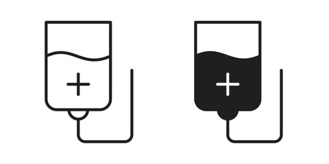 Chemotherapy icon silhouette abstract design. vector clipart designs