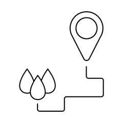 Water icon vector. Rain illustration sign. Watering symbol. Moisture Logo. 