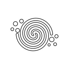 Water icon vector. Rain illustration sign. Watering symbol. Moisture Logo. 