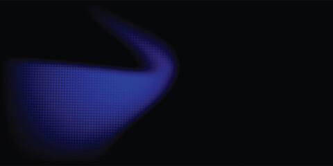 Wave pattern with futuristic blue abstract background and light dots.