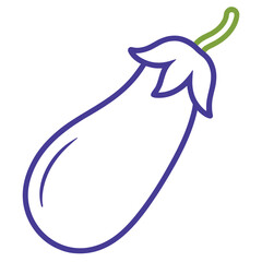 vector illustration of an eggplant
