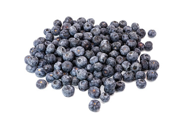 fresh ripe blueberries isolated on white backgroun