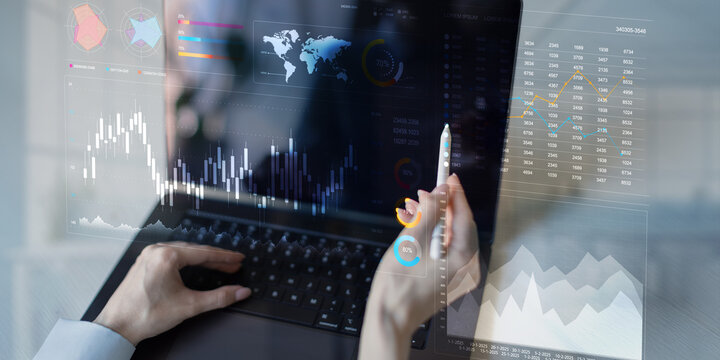Analyzing Financial Data Trends with Interactive Digital Visualization Tools.