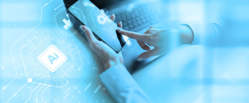 Artificial Intelligence and Digital Data Processing Deep Learning Neural Network.