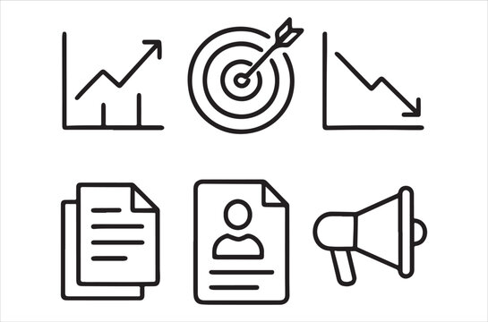 Simple calendar icons with various symbols representing events and dates