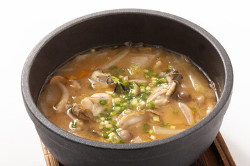 牡蠣スープ（コチュジャン　味噌味）