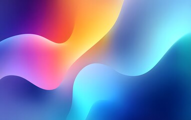 Abstract fluid gradient background with soft colors blending. 