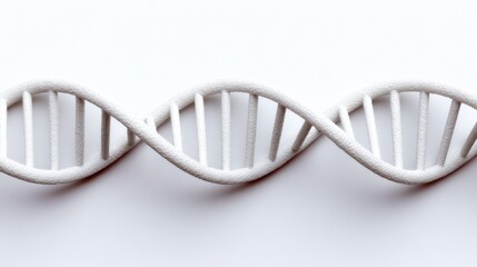 Exploring dna double helix structure laboratory scientific illustration white background macro view molecular biology