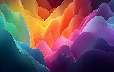 Abstract fluid gradient background with soft colors blending. 