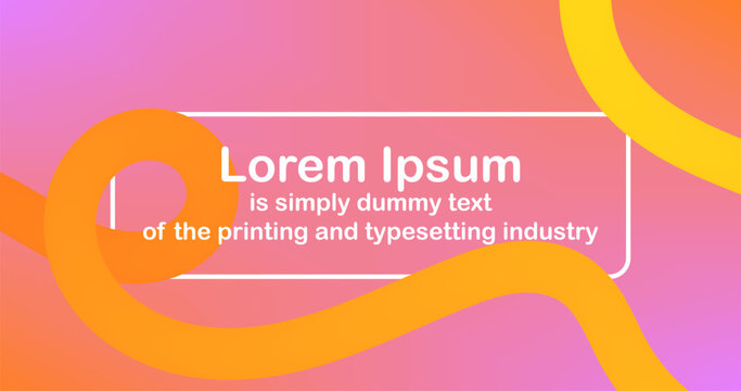 Banner Template Fluid Shape and Quote Label on Gradient Red Pink abstract cover design wallpaper gradient poster