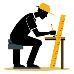 construction worker with hammer