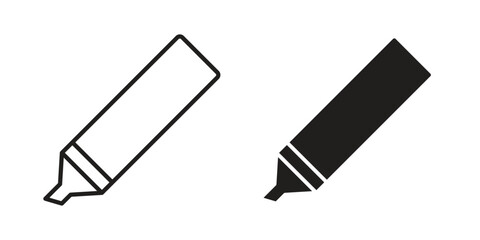 Marker icon silhouette abstract design. vector clipart designs