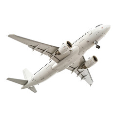 Obraz premium Model airplane appears to be flying in clear space