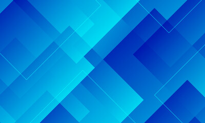 Abstract cyan blue squares background, modern composition of dynamic stacked shapes