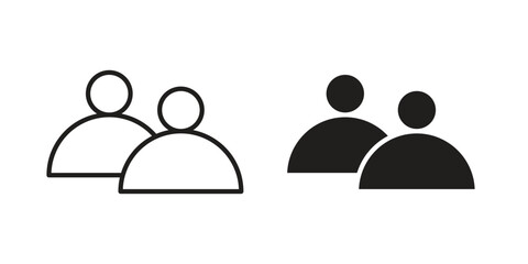 Partner icon silhouette abstract design. vector clipart designs