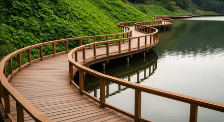 Obraz premium bridge over the river