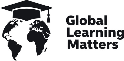 Global learning matters for worldwide education success concept