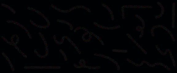 Abstract Colorful Shapes on Dark Backdrop Represents a Playful and Creative Pattern for Modern Designs and Artistic Expressions for Dynamic Visuals