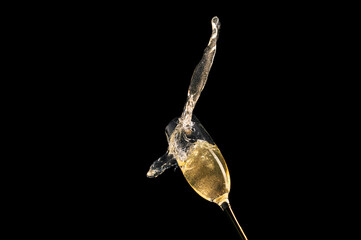 Champagne Splash Freeze Dynamic High Speed Drink Photography