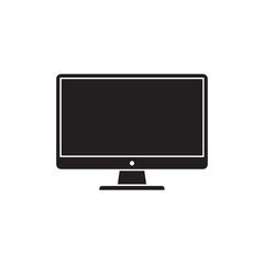 Computer Desktop Monitor Screen Icon Vector