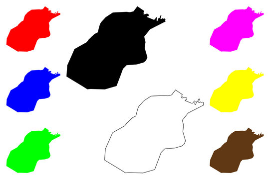 La Chorrera city (Republic of Panama) map vector illustration, scribble sketch La Chorrera map