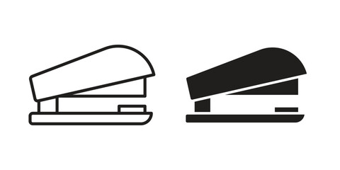 Stapler icon silhouette abstract design. vector clipart designs
