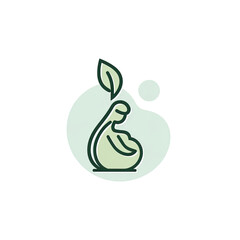 Fototapeta premium AI Generated - Green apple with a leaf on top of it, set against a white background. Commercial illustration artwork. Illustration. High-resolution. High-res. Premium quality. Premium. - Professional