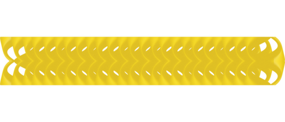 This image features a golden abstract symmetric wave pattern on a black background. The design appears fluid and dynamic, with mirrored curves and ribbon-like shapes forming a continuous ornamental 