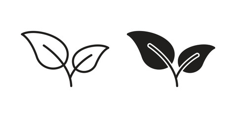 Vegan icon silhouette abstract design. vector clipart designs