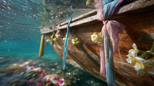 A mystical Trang Underwater Wedding Ceremony in Thailand, where ancient traditions meet the vibrant marine life, creating an unforgettable experience