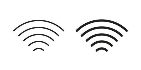 Wifi Signal icon silhouette abstract design. vector clipart designs