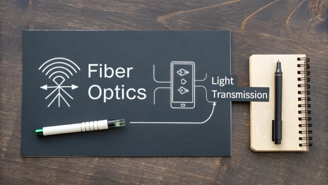 Fiber Optics technology explained with diagram - Powered by Adobe