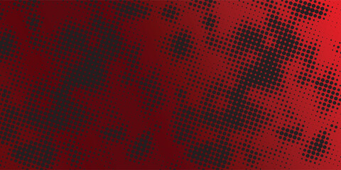 red black color pattern gradient grunge texture background. Dot pop art comic sport style vector illustration. grunge vector dots