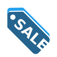 blue sale tag