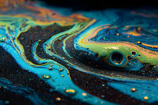 neon fluid art with vibrant glowing colors creating a dynamic high energy abstract design