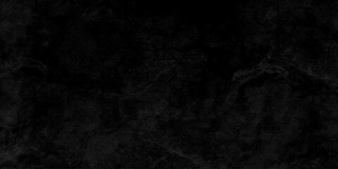 Black dark grunge stone texture with rough, natural crack wall surface background. uneven pattern resembling weathered black rock or charcoal. Panorama black canvas slate texture. marble background.