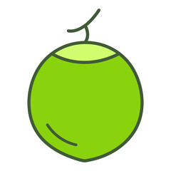 vector illustration of an coconut