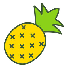vector illustration of a pineapple