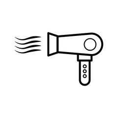  hair dryer icon vector illustration