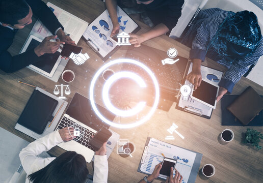 Copyright protection highlights copyright, intellectual property, and legal ownership through law, verification, and secure digital rights Vouch